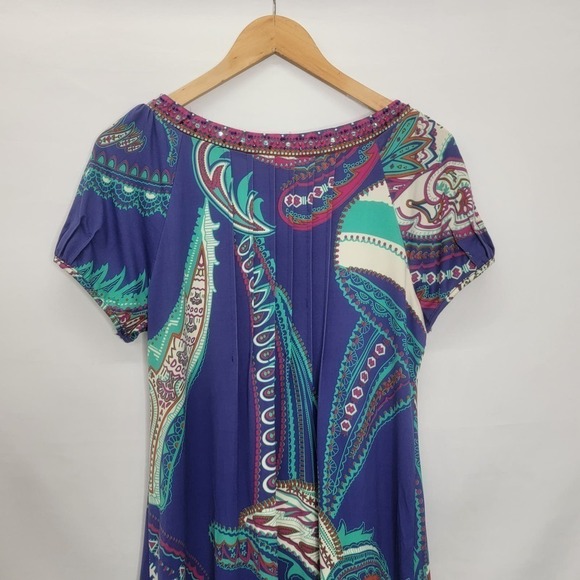 Dressbarn Multi Color Short sleeve Sheath Knee length dress - Picture 12 of 15